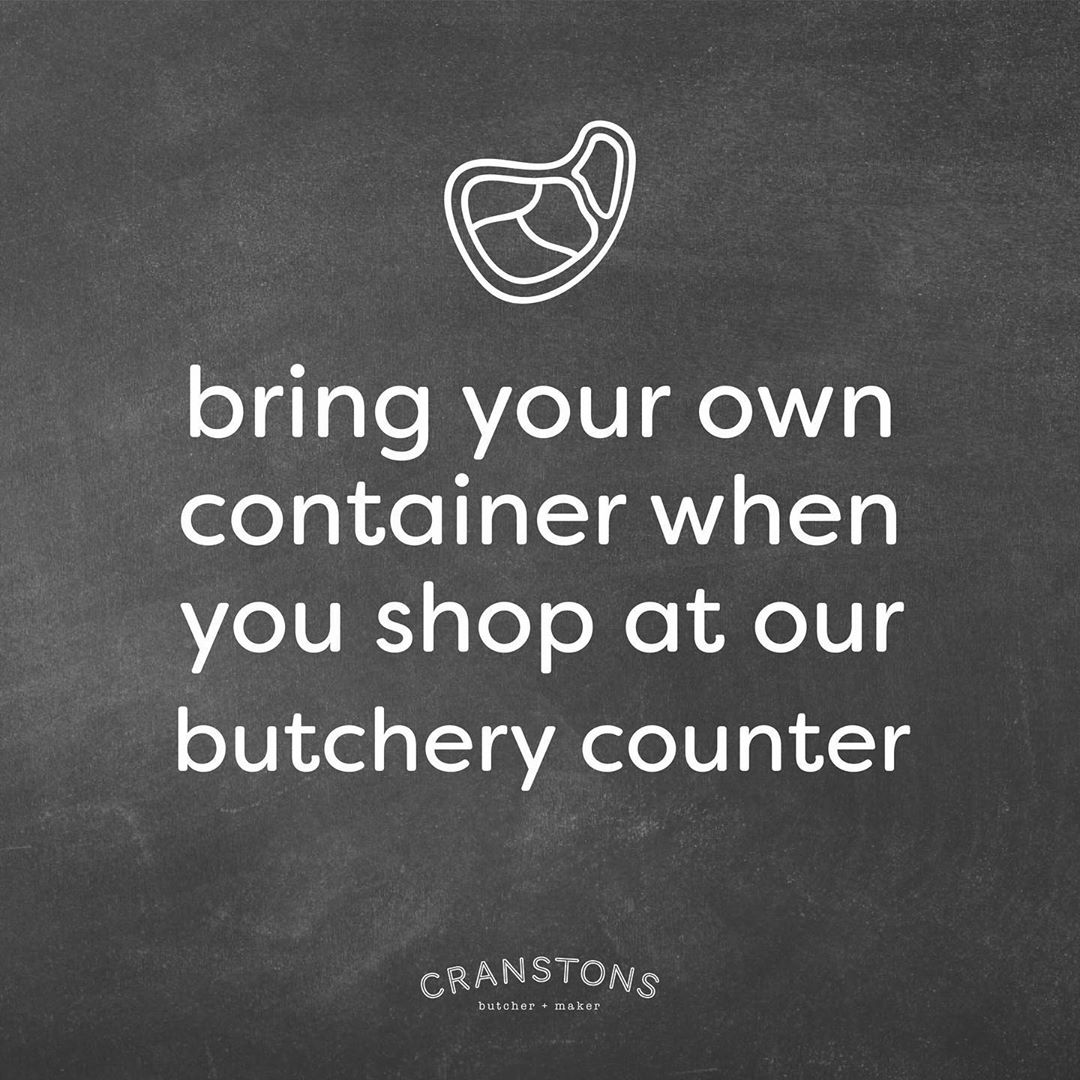 We’re pleased to announce you can now bring your own containers to use at our butchery counters! 🍃 ♻️Help us help the environment by reducing single-use plastic waste. ♻️ You can help us in store by:
👍🏻 Bringing enough containers – we can only put one product type in each. 💦 Ensuring your containers are squeaky clean! 
Please note: We don’t currently offer this service at our deli and cheese counters due to the products being ready to eat, which means they are at a higher risk of contamination.
