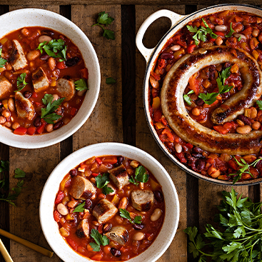 Winter Cumberland Sausage & Bean Casserole - Cranstons