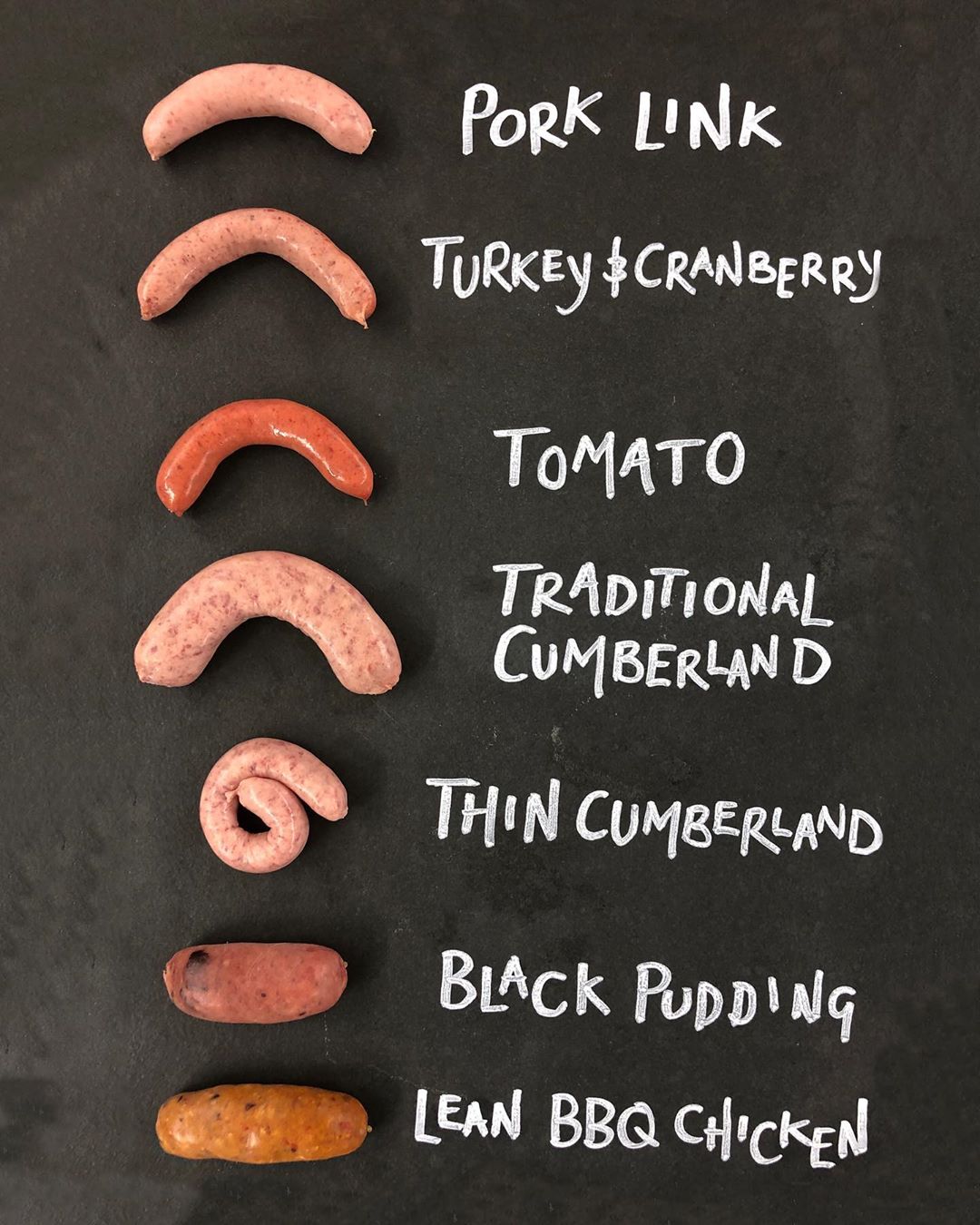 Different types deals of sausage