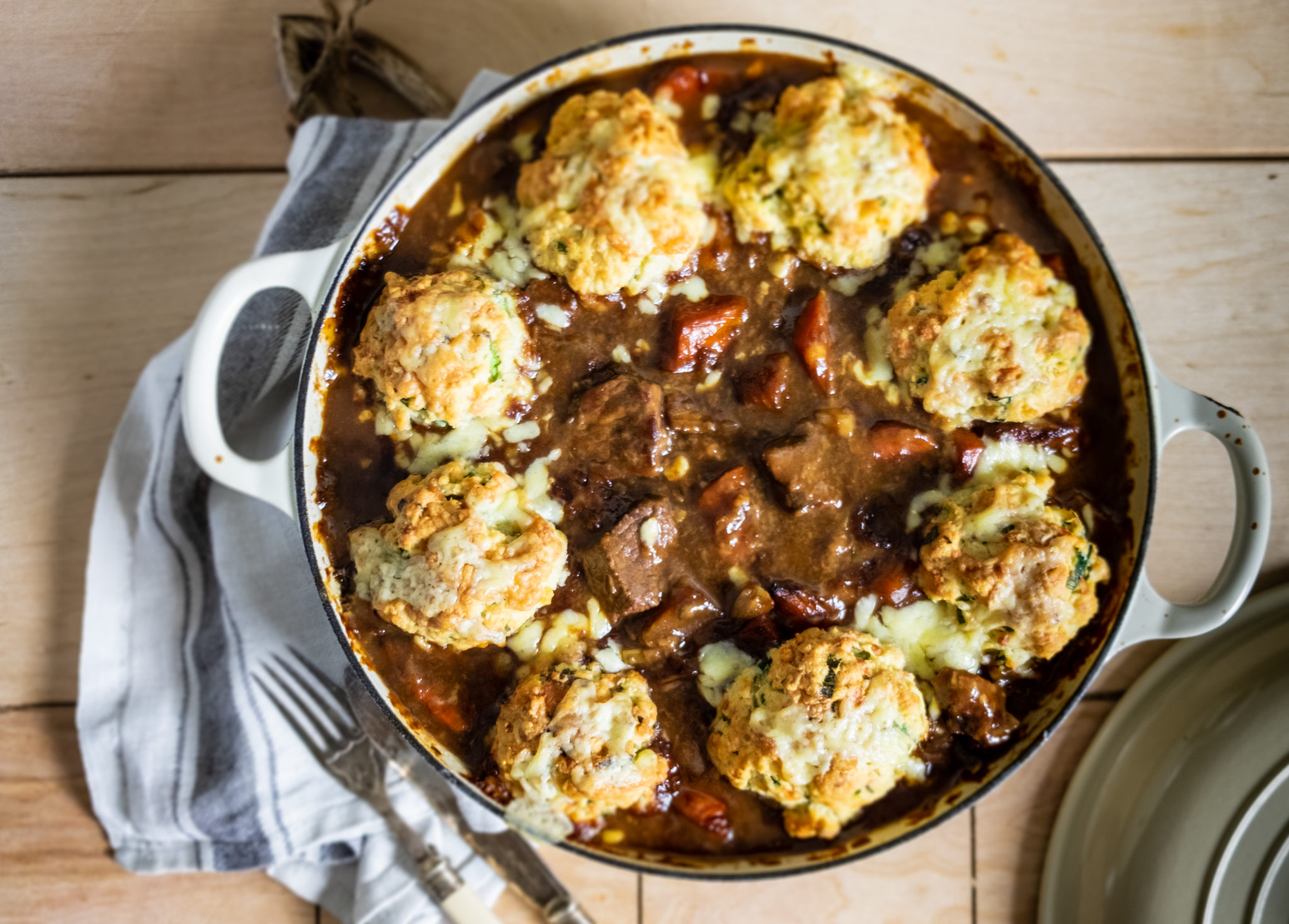 Rich Beef Hot Pot with Cheddar Dumplings Cranstons