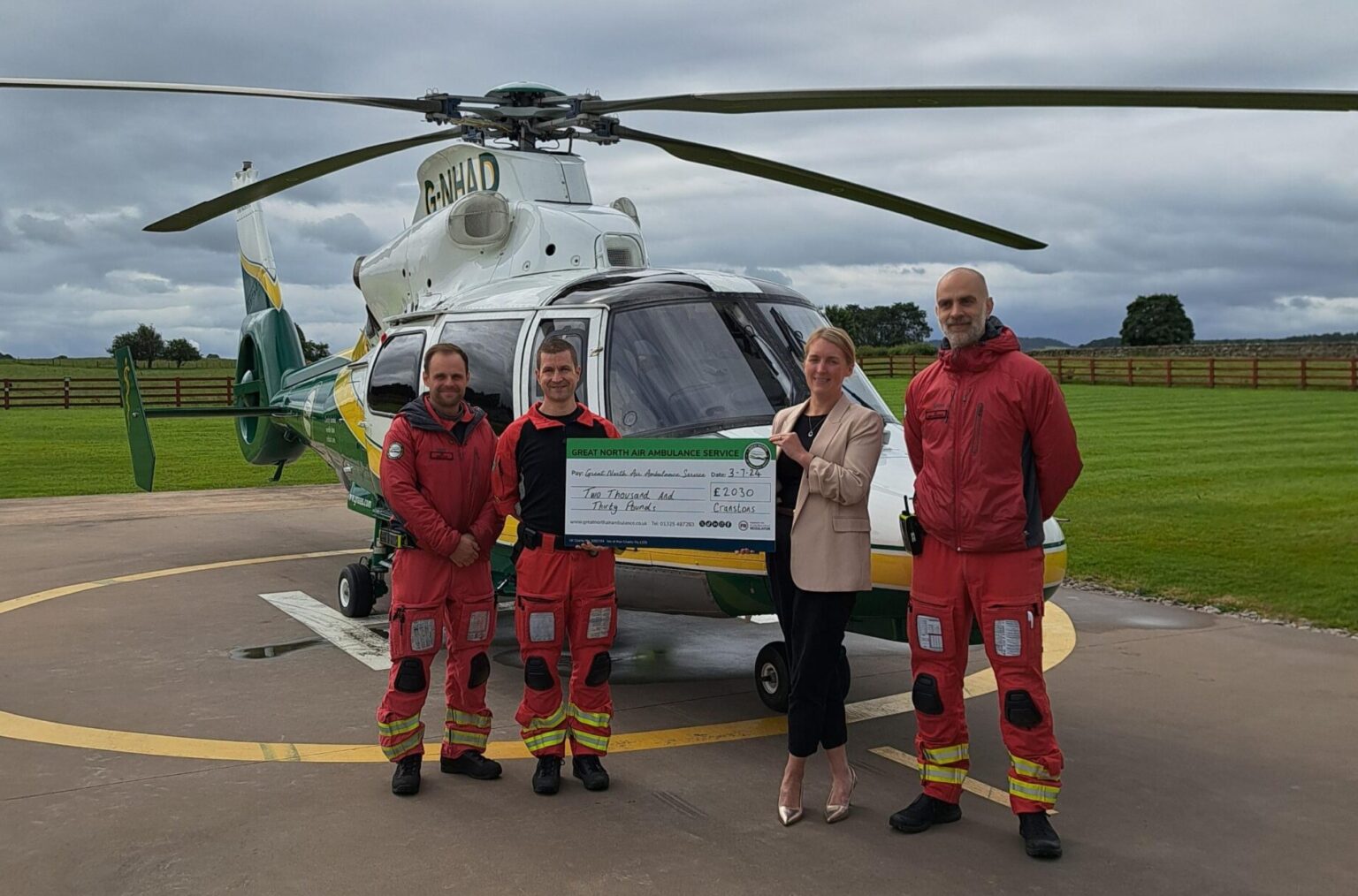 Cranstons show support for the Great North Air Ambulance Service ...