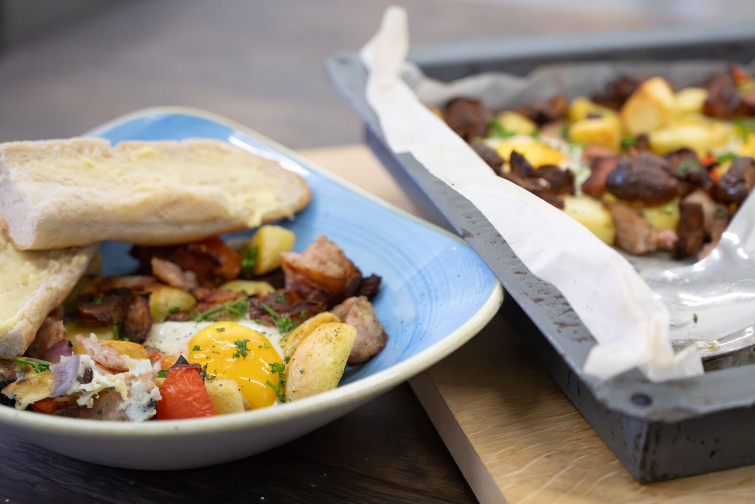 One Tray Sausage + Veg Hash - Cranstons
