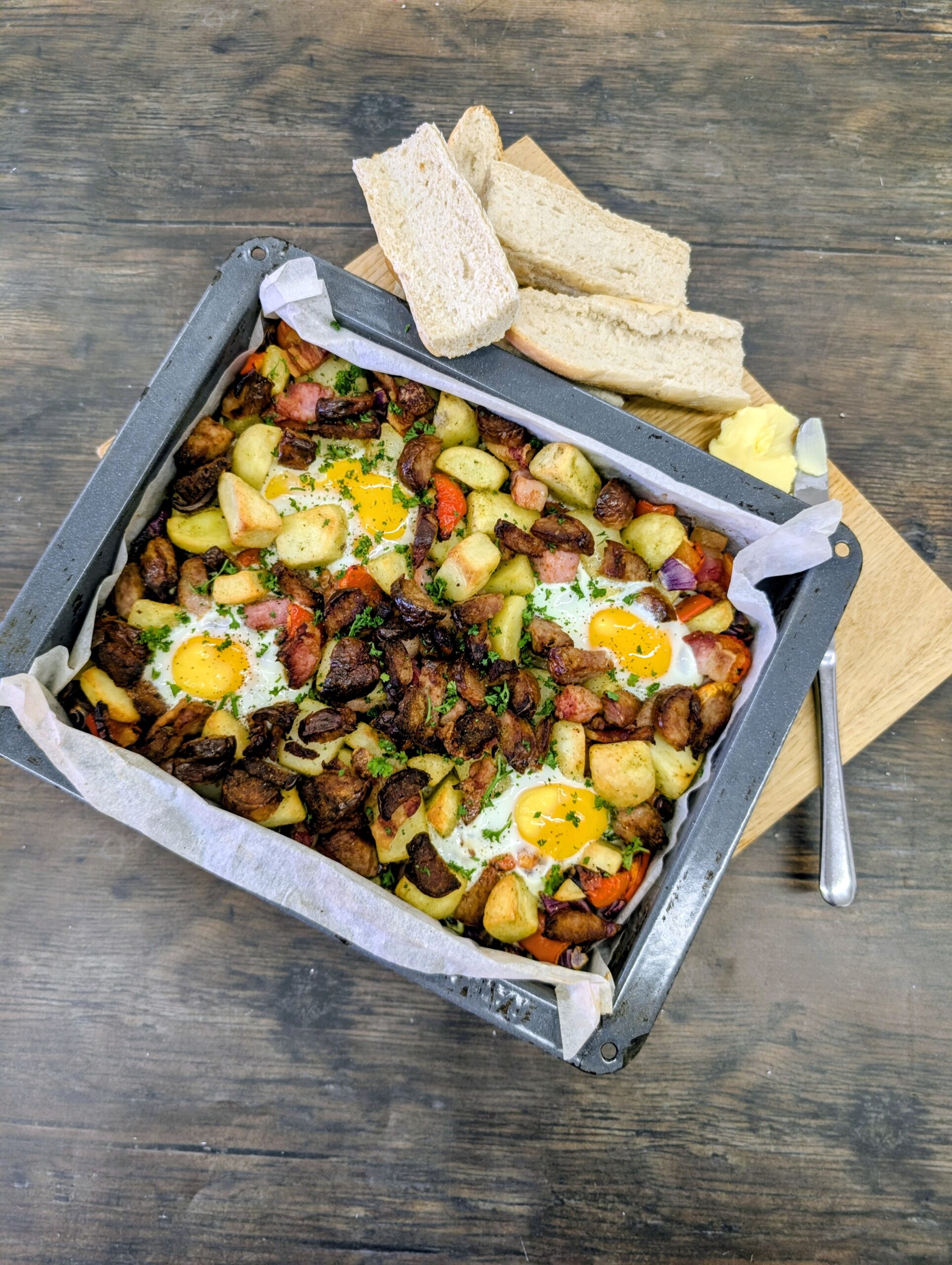 One Tray Sausage + Veg Hash - Cranstons